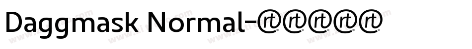 Daggmask Normal字体转换